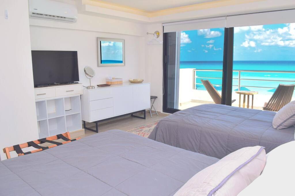 Ocean Front Villa Marlin, Best Location In Hotel Zone #109 Cancun Exterior photo